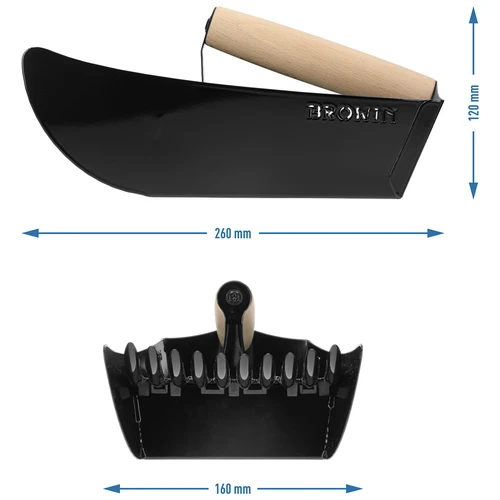 Raccoglitrice per piccoli frutti, in metallo nera - 10
