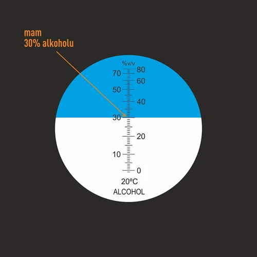 Refraktometr do alkoholu - 8