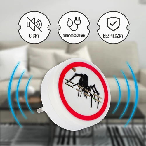 Repellente ad ultrasuoni per ragni - per uso domestico - 10