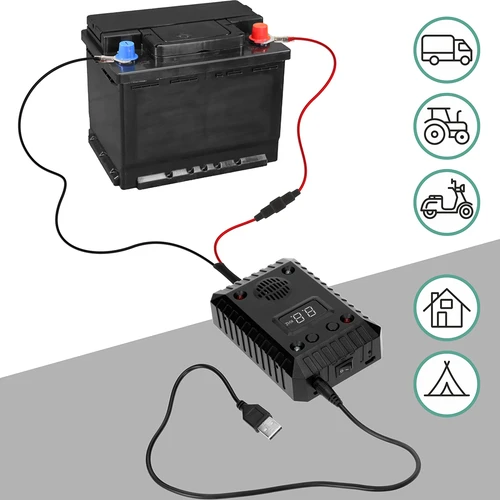 Repellente per martore e roditori per auto e ambienti (ultrasuoni + LED) - 12