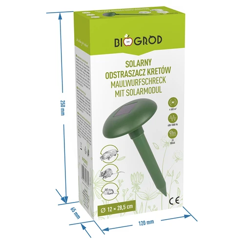 Repellente per talpe alimentato a energia solare - 8