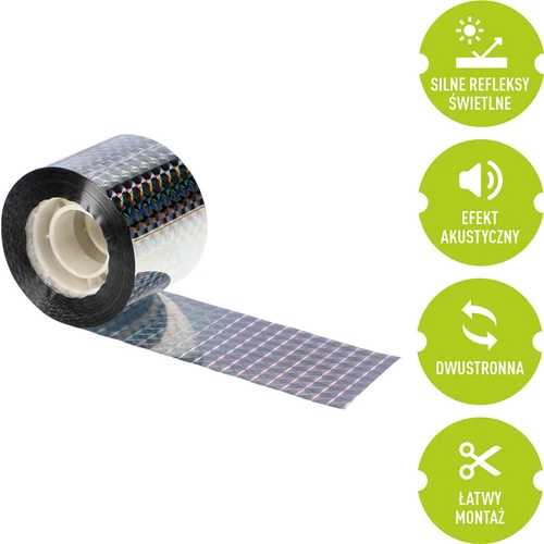 Repellente per uccelli - nastro riflettente, 80 m - 4