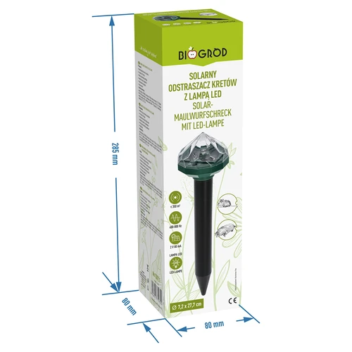 Repellente solare per talpe con lampada LED - 9