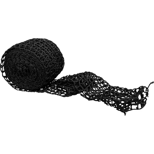 Rete elastica alimentare per salumi, nera, 18 cm x 5 m, resistente al calore fino a 220°C