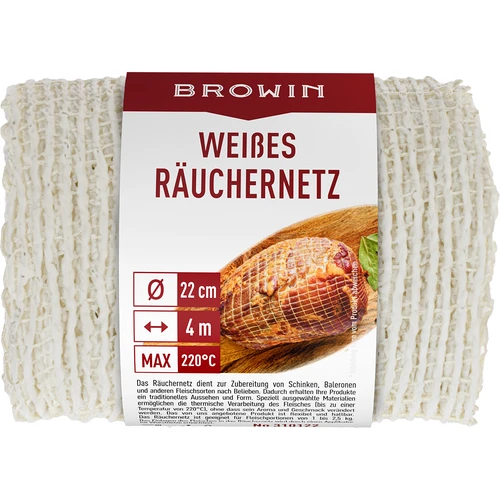 Rete per affumicatura bianca 22 cm x 4 m fino a 220°C - 3