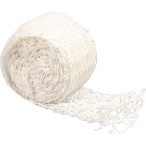 Rete per salumi bianca con dimensioni di 12,5 cm x 5 m, con resistenza termica fino a 220°C  - 1 