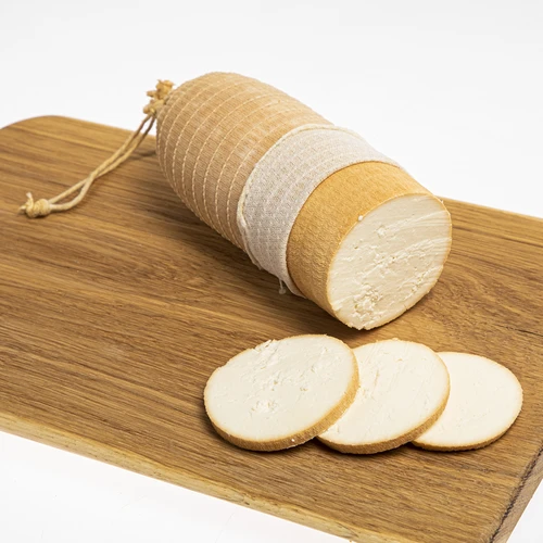 Rete per salumi bianca di dimensioni 12,5 cm x 5 m, con resistenza termica fino a 220°C - 8