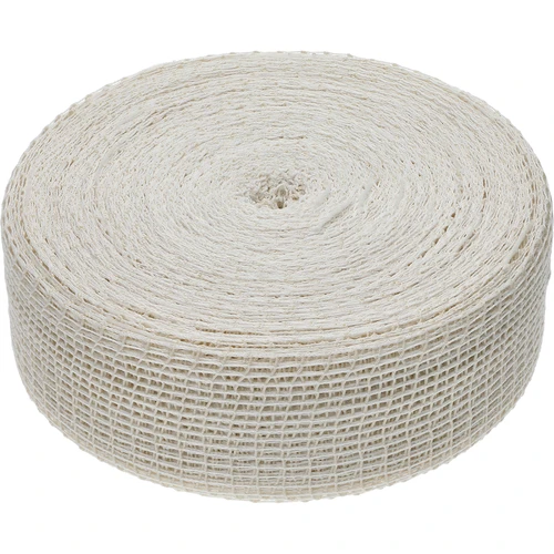 Rete per salumi bianca di dimensioni 12,5 cm x 50 m, con resistenza termica fino a 220°C  - 1 
