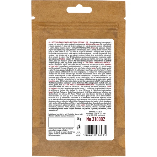 Ricetta della Nonna Leocadia per Salamoia, 35 g - 2
