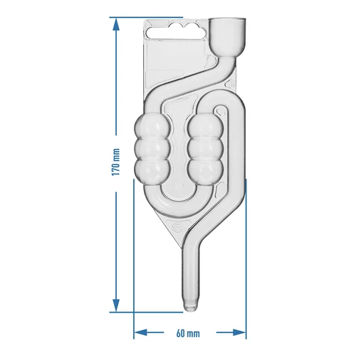 Rurka fermentacyjna plastikowa, 6-komorowa - 3