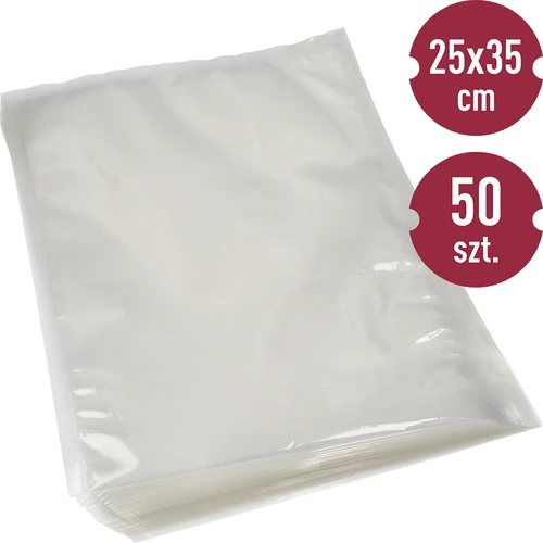 Sacchetti goffrati per sigillatrice sottovuoto 25 x 35 cm, 50 pezzi  - 1 