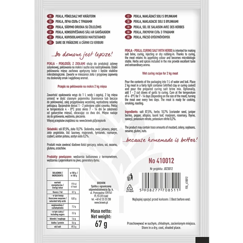 Sale nitritato con erbe "Pekla" - 70 g - 2