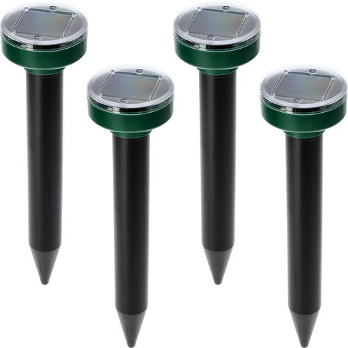 Scacciatalpe solare – protezione del giardino efficace, sicura e rispettosa degli animali, set da 4 pezzi  - 1 