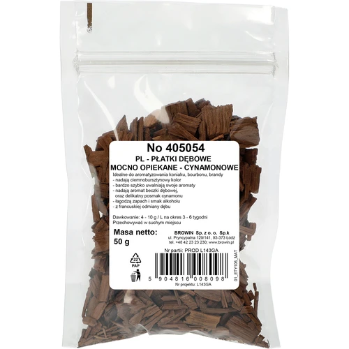 Scaglie di quercia fortemente tostate alla cannella 50 g - 2