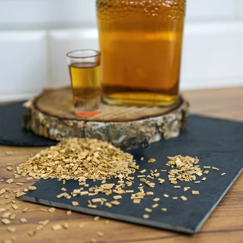 Scaglie di quercia naturali per aromatizzare alcolici (whisky, vino bianco), 50 g - 9