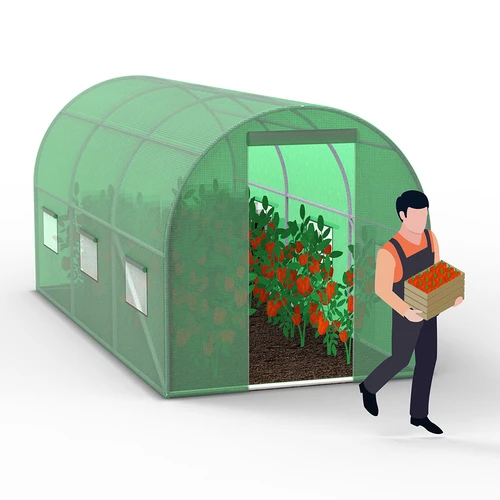 Serra da giardino (in plastica) 2x4,5x2 m - 14