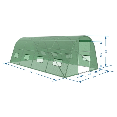 Serra da giardino (in plastica) 3x6x2 m - 16