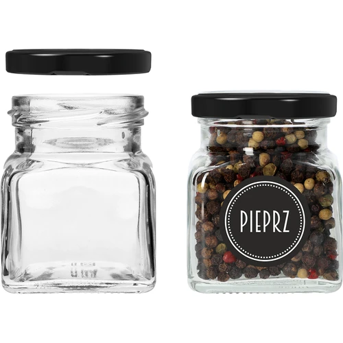 Set 12 x barattolo 120ml + 30 etichette per spezie - 7