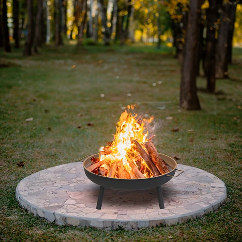 Set braciere Ø 58 cm e attizzatoio-manico per paiolo o coperchio di pentola in ghisa - 12