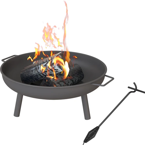 Set braciere Ø 58 cm e attizzatoio-manico per paiolo o coperchio di pentola in ghisa - 2