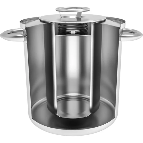 Set con camicia d'acqua - cuoci-prosciutto 1,5 kg + pentola - 3