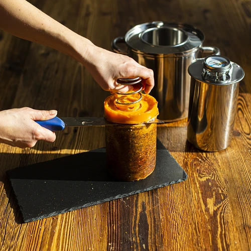 Set con camicia d'acqua - cuoci-prosciutto 1,5 kg + pentola - 25