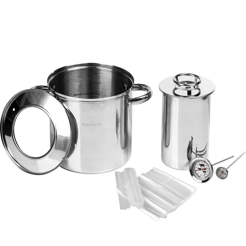 Set con mantello d'acqua - pressa per prosciutto 1,5 kg + pentola  - 1 