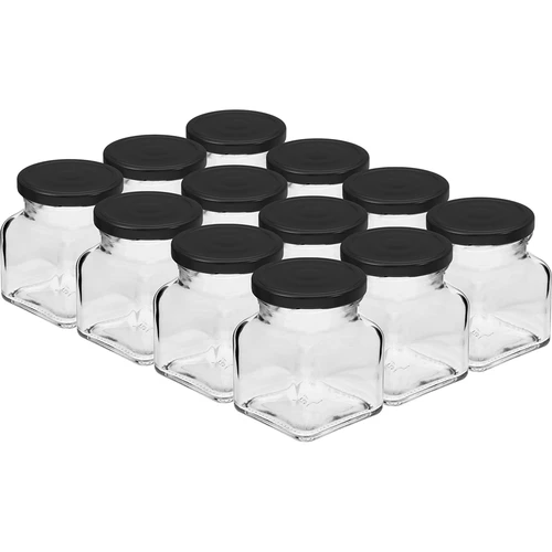 Set da 12 barattoli da 120 ml + 30 etichette per spezie - 2