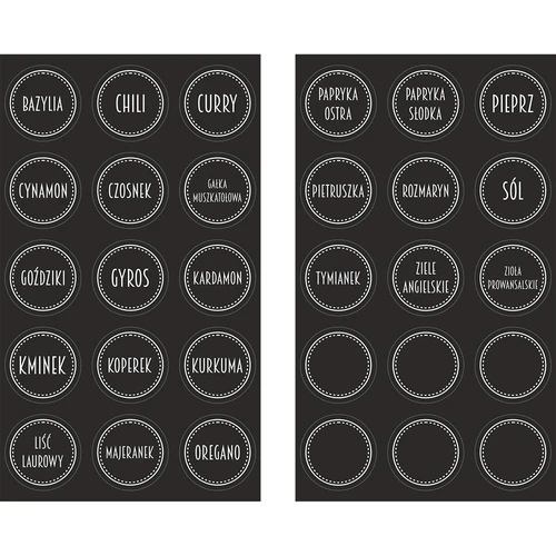 Set da 12 barattoli da 120 ml + 30 etichette per spezie - 5