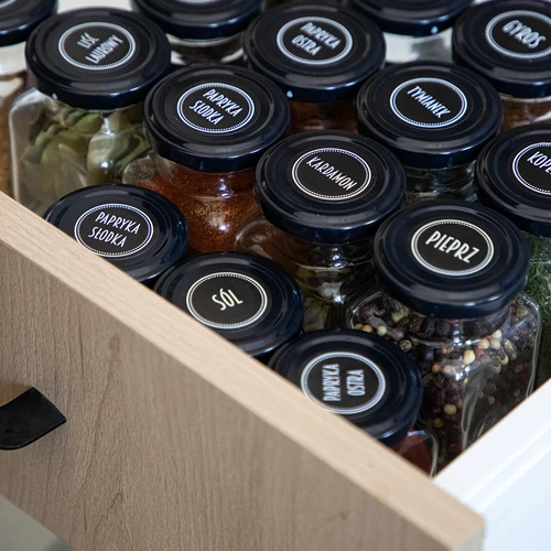 Set da 12 barattoli da 120 ml + 30 etichette per spezie - 13