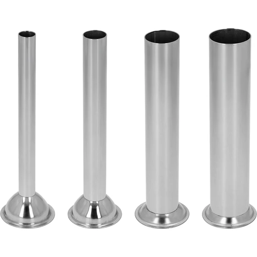 Set di imbuti in acciaio inox per insaccatrici verticali Browin da 3, 5, 7 L, 4 pz.  - 1 