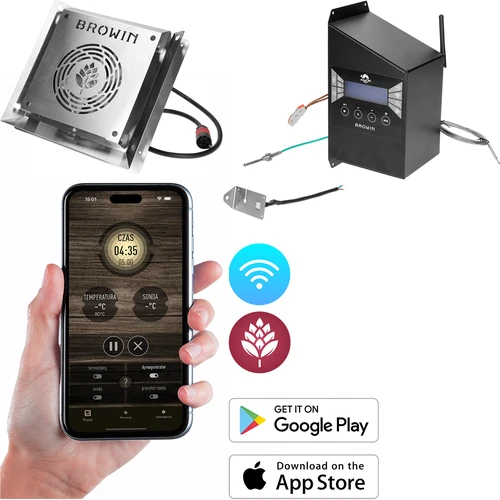 Set di moduli elettrici con controller Wi-Fi– dragON IQ 1,5kW, per affumicatoi da giardino  - 1 