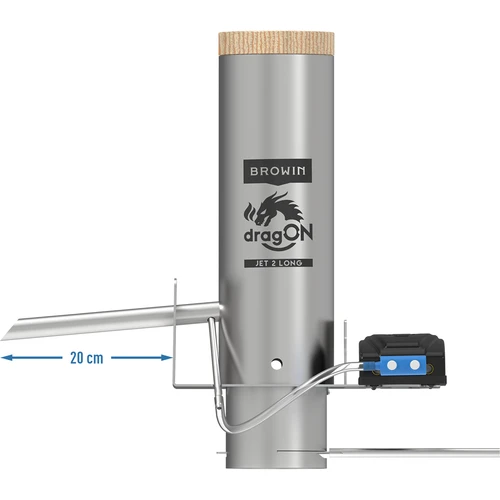 Set dragON per affumicatoi - moduli elettrici con controller digitale e generatore di fumo JET 2 LONG - 5