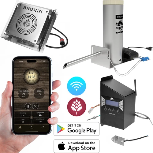 Set dragON per affumicatoi - moduli IQ con Wi-Fi e generatore di fumo JET 1 LONG  - 1 
