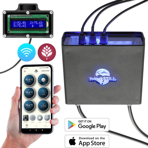 Set hawkSTILL Wi‑Fi IQ – termometro per distillazione con Wi‑Fi e display