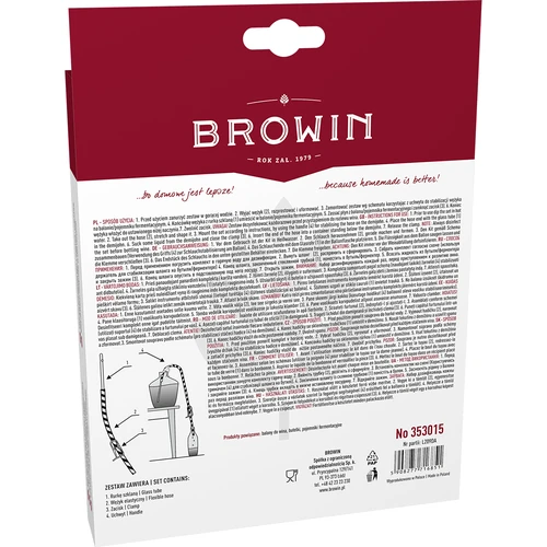 Set per travaso del vino con manico e morsetto - 6