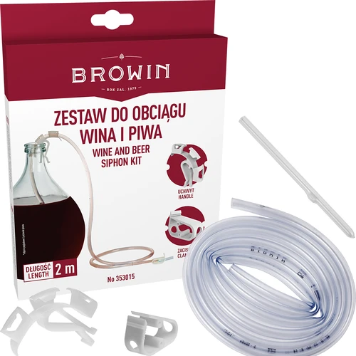 Set per travaso del vino con manico e morsetto - 2