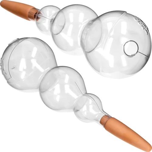 Sfera autoirrigante tripla (a tre camere), trasparente incolore, con puntale in ceramica, 600 ml - 2