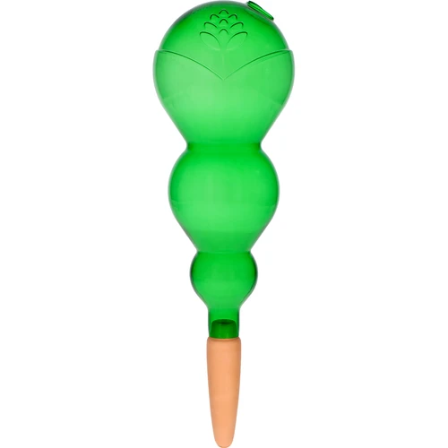 Sfera autoirrigante tripla (a tre camere), verde trasparente con punta in ceramica, 600 ml