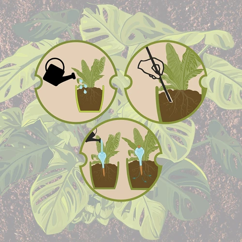 Sfera irrigante per piante, nero opaco con puntale in ceramica, 400 ml - 5