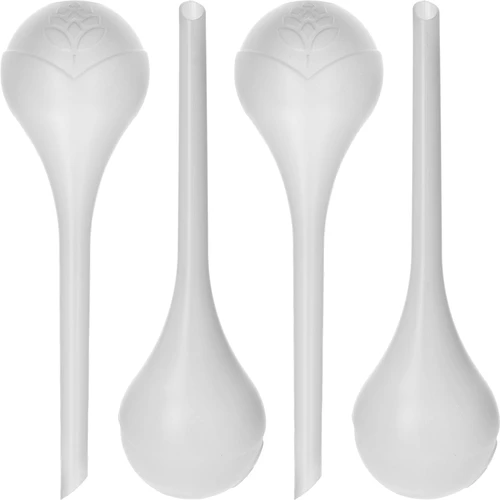 Sfere autoirriganti per piante, bianche semitrasparenti, 400 ml, confezione da 4