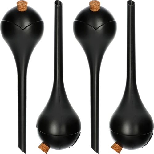 Sfere autoirriganti per piante, nere opache, con tappo, 400 ml, 4 pezzi.