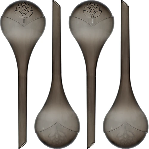 Sfere autoirriganti per piante, nere trasparenti, 400 ml, 4 pz