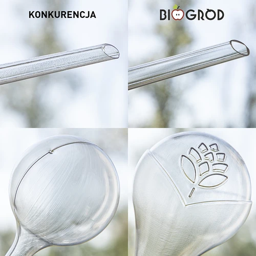 Sfere autoirriganti per piante, trasparenti, 400 ml, 2 pz. - 14