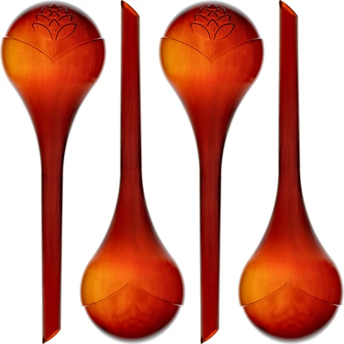 Sfere d'irrigazione per piante, ambra trasparente, 400 ml, 4 pezzi