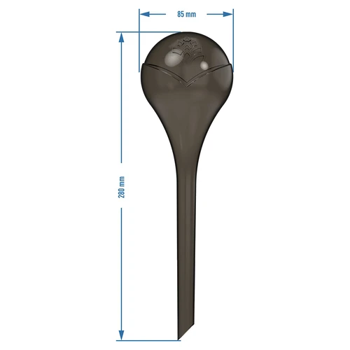Sfere di irrigazione per piante, nere trasparenti, 400 ml, 2 pezzi - 5