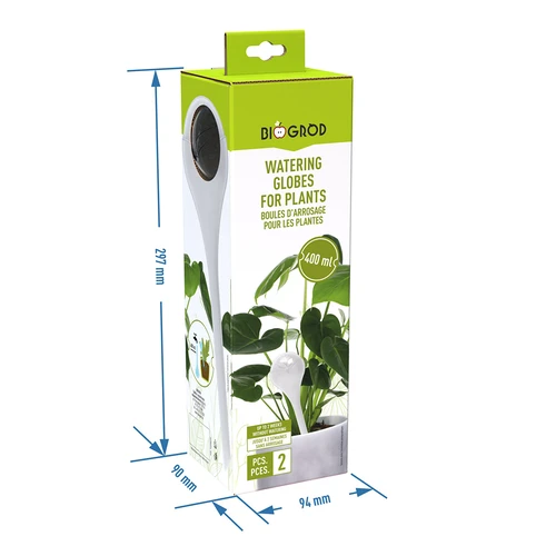 Sfere di irrigazione per piante, trasparenti, 400 ml, 2 pz. - 6