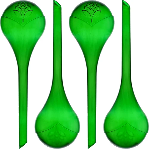 Sfere di irrigazione per piante, verdi trasparenti, 400 ml, 4 pezzi  - 1 