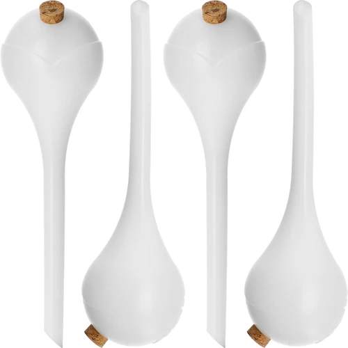 Sfere irriganti per piante, bianche semitrasparenti con tappo, 400 ml, 4 pezzi