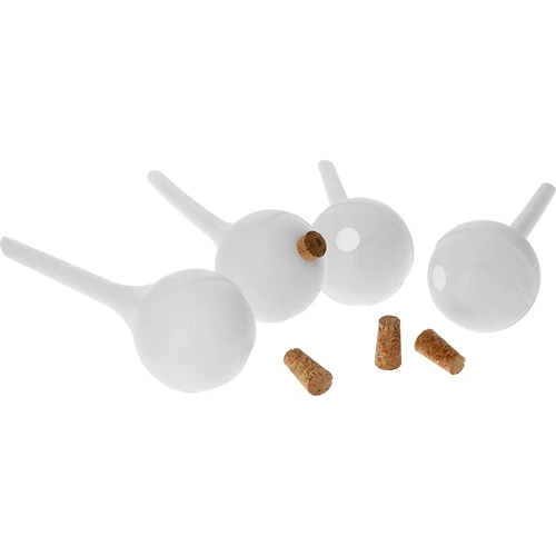 Sfere irriganti per piante, bianche semitrasparenti con tappo, 400ml, 4 pezzi - 3
